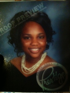 This is before my transition the dreaded senior year graduation picture proof